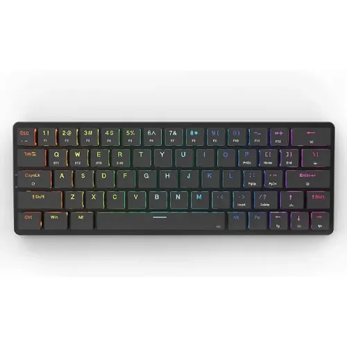 Redragon Elise Pro 2.4G/Bluetooth/Wired 63 key Low-Profile Mechanical Keyboard - (K624P-KBS)