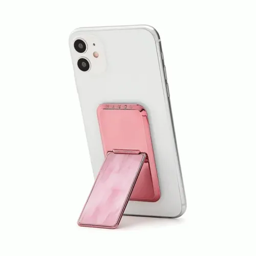 HANDLstick Stone Collection Smartphone Grip And Stand - Pink