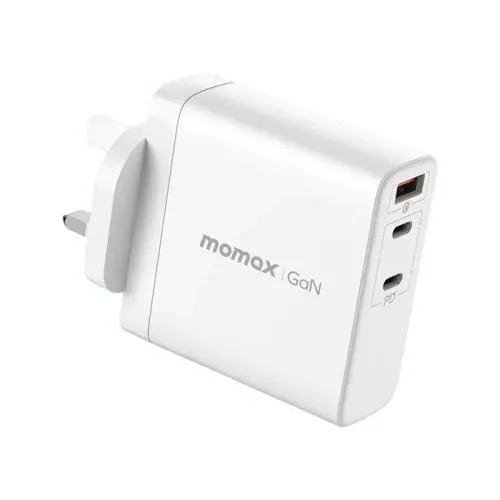 Momax ONEPlug 140W 3-Port GaN Charger (UK) (White)