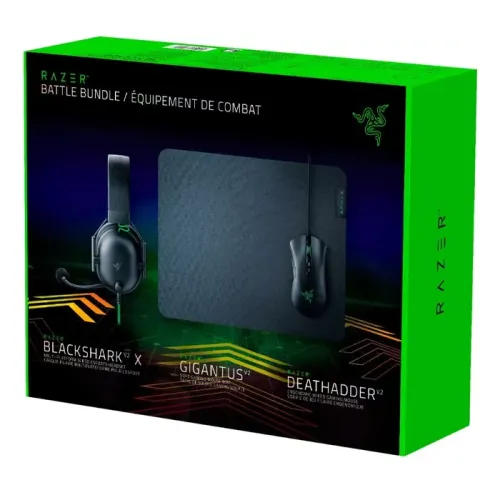 Razer Battle Bundle - Mouse DeathAdder V2, Headset  BlackShark V2 X, Mousepad Gigantus V2