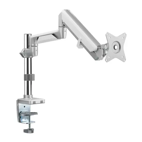 Gadgeton Premium Pole Mounted Single Monitor Arm - Silver  (17" - 32")