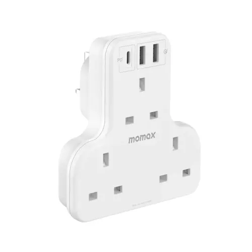 Momax ONEPLUG PD20W 2A1C 3 outlet T strip - White