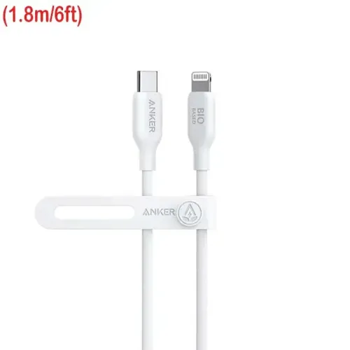 Anker 542 USB-C To Lightning Cable (Bio-Based 6ft) - White