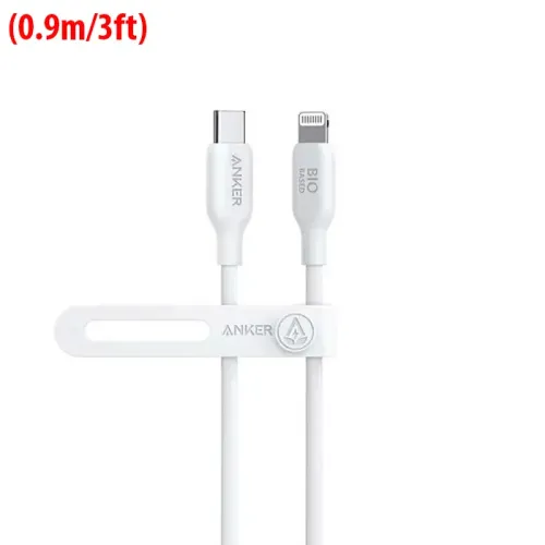 Anker 542 USB-C To Lightning Cable (Bio-Based 3ft) - White