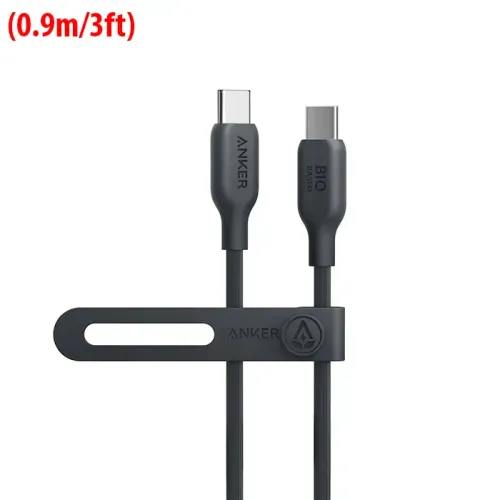 Anker 544 USB-C to USB-C Cable 140W (Bio-Based 3ft) - Black