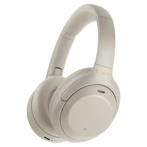 Sony Wireless Noise Canceling Overhead Headphones with Mic for Phone-Call and Alexa Voice Control - Silver