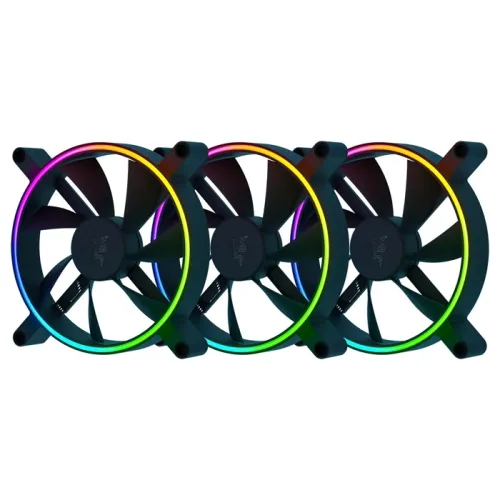 Razer Kunai Chroma 120mm ARGB Hydraulic Case Fan Black - 3 Fan