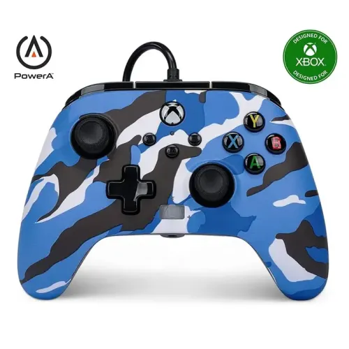 PowerA Enhanced Wired Controller for Xbox Series X|S - Blue Camo