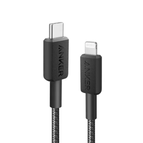 Anker 322 Usb-c To Lightning Cable Braided (0.9m/3ft) -Black