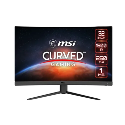 MSI G32C4X 32" FHD VA, 250hz, 1ms, AMD FreeSync Premium, Curved Gaming Monitor - Black (33445)