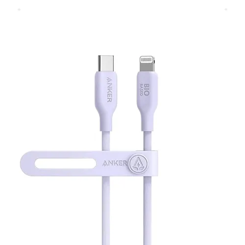 Anker 542 USB-C to Lightning Cable (Bio-Based) (0.9m/3ft) - Violet