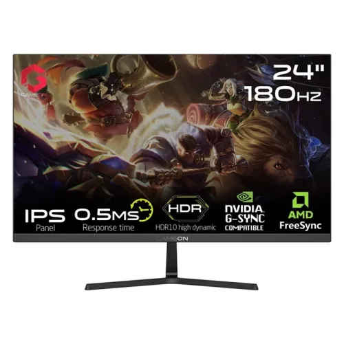 GAMEON GOPS24180IPS 24" FHD, 180Hz, 0.5 ms, HDMI 2.0 Gaming Monitor (Adaptive Sync and G-Sync Compatible) Fast IPS