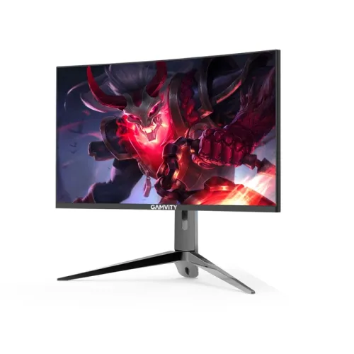 Gamvity 27inch Curved Qhd (2560x1440) 165hz 1ms Rgb Lighting Gaming Monitor - Black