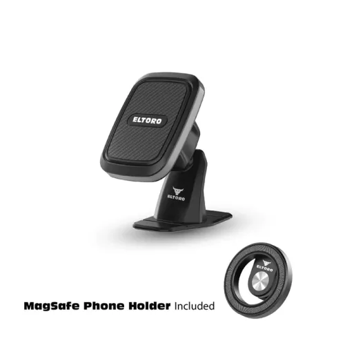 Eltoro Magnetic Dashboard Mount with MagSafe Phone Holder - Black