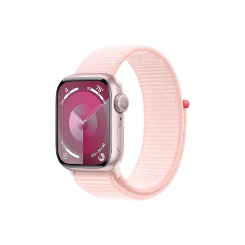 Apple Watch Series 9 Gps 45mm Pink Aluminium Case With Light Pink Sport Loop