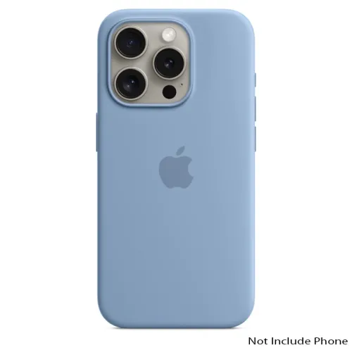 Apple Iphone 15 Pro 6.1 Inch Silicone Case With Magsafe - Winter Blue