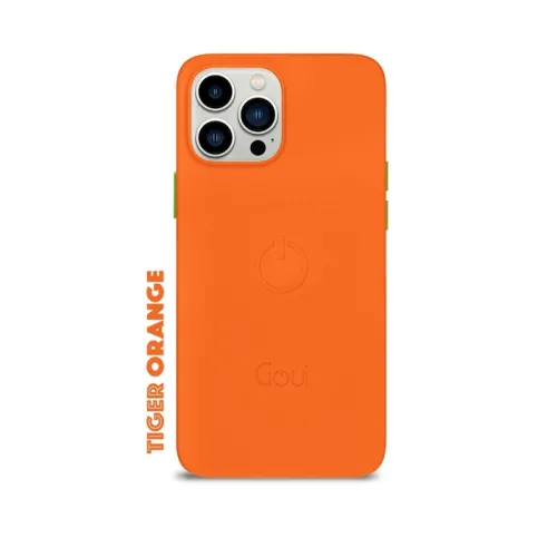 Goui Magnetic Cover For Iphone 15 Pro Max 6.7 Inch - Tiger Orange