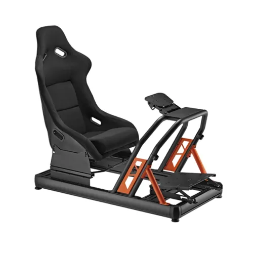 Aluminum Gaming Racing Sim Simulator Cockpit Driving Rig For Pc Ps4 Ps5 Xbox - Black