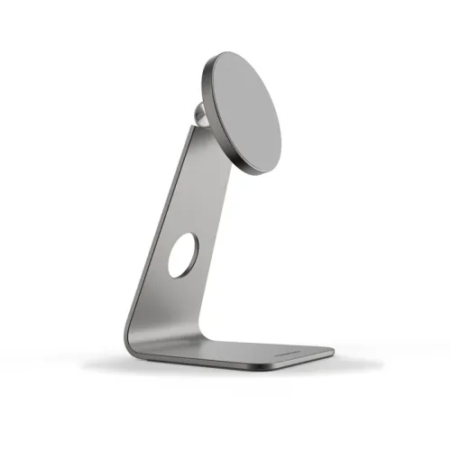 Powerology Desktop Acute Magsafe Phone Stand With 17*n5 Magnets - Dark Grey