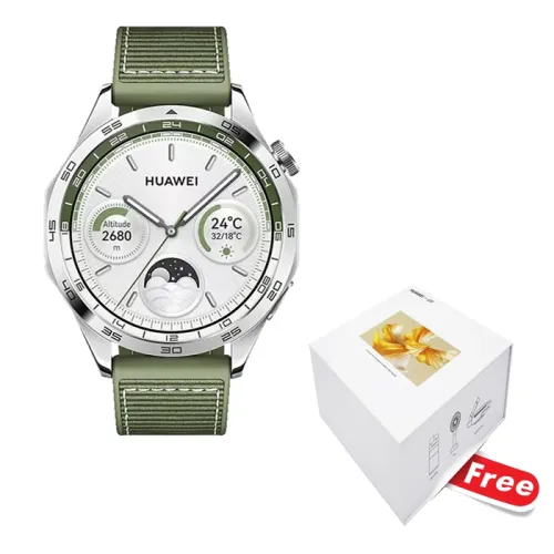 Huawei Watch Gt 4 (46mm) - Green With Free Huawei-gift