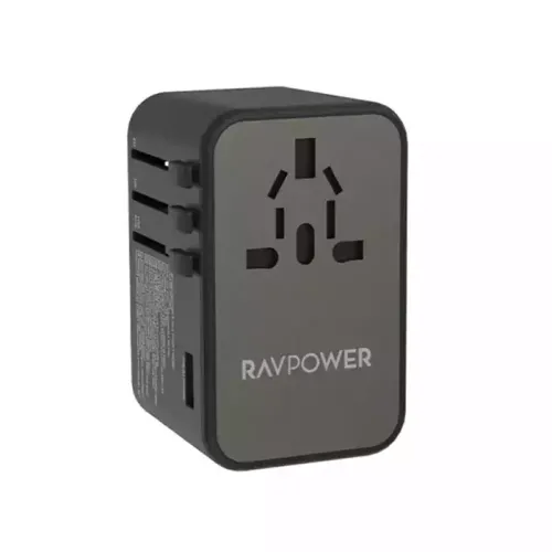 Ravpower Pd Gan 75w 4-port Travel Charger Offline Global Black