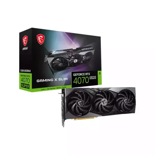 Msi Nvidia Geforce 4070 Super Gaming X Slim 12gb Gddr6x Dlss 3 Graphics Card - Black