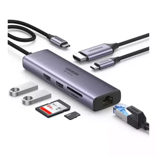 Ugreen Usb-c 7-in-1 Multifunction Adapter 4k@60hz Hub