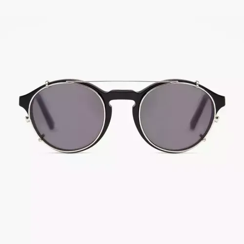 Barner Shoreditch Clip-on Sunglasses - Silver Smoke