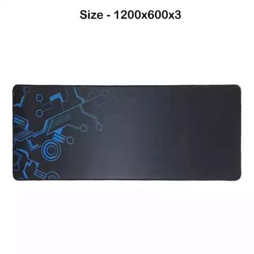 Gaming Mouse Pad - Black/Blue (1200x600x3)