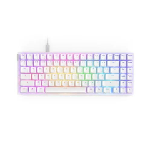 Nzxt Function 2 Mini Tkl - Rgb Hot-swap Wired Optical Gaming Keyboard - White