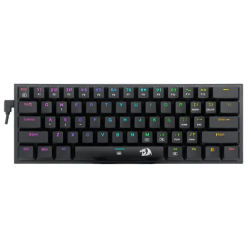 Redragon K614 Anivia 60% Ultra Thin Wired Mechanical Keyboard - Black