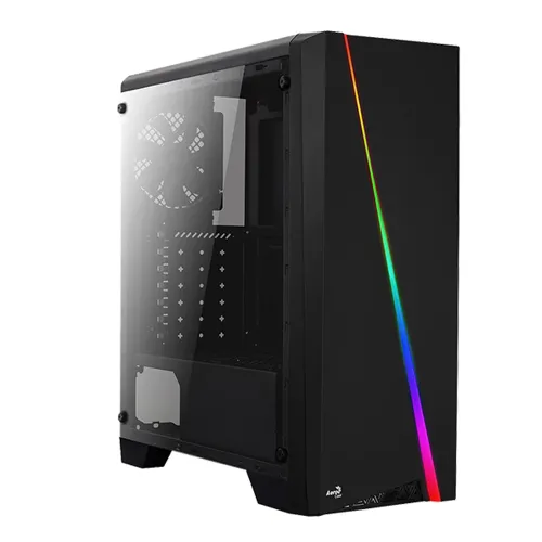 Aerocool Cylon Tempered Glass Rgb Atx Mid Tower - Black