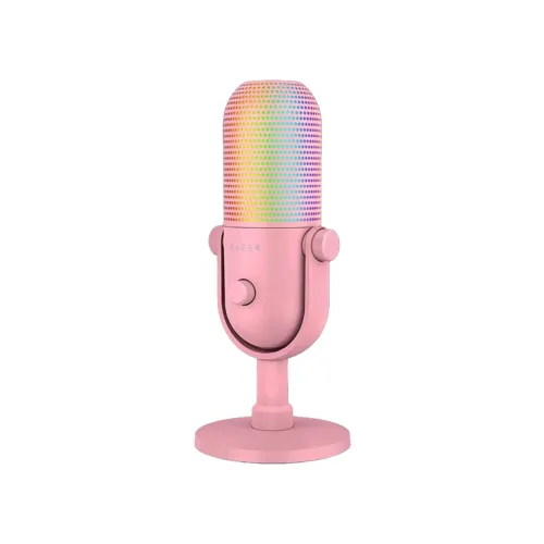 Razer Seiren V3 Chroma Rgb Usb Microphone With Tap-to-mute, Supercardioid Condenser Mic - Quartz