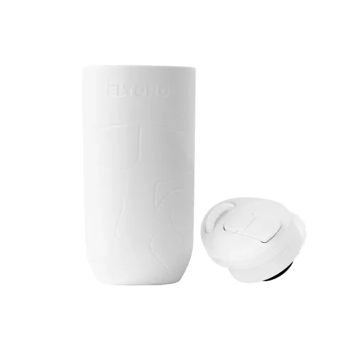 Eltoro Bottle Sleeve With Straw Lid - White