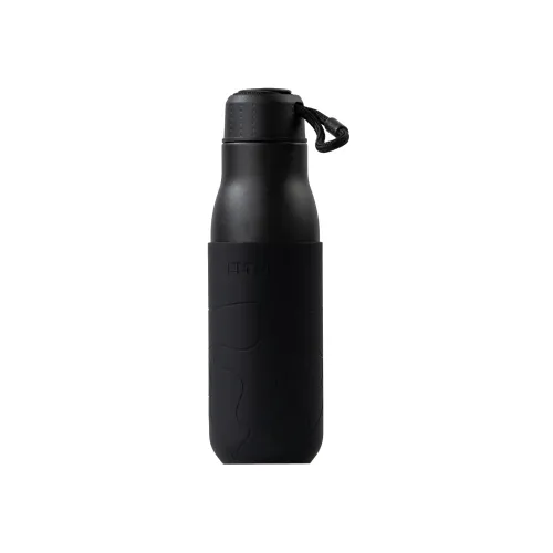 Eltoro Stainless Steel Bottle 500ml Black With Black Sleeve - Black