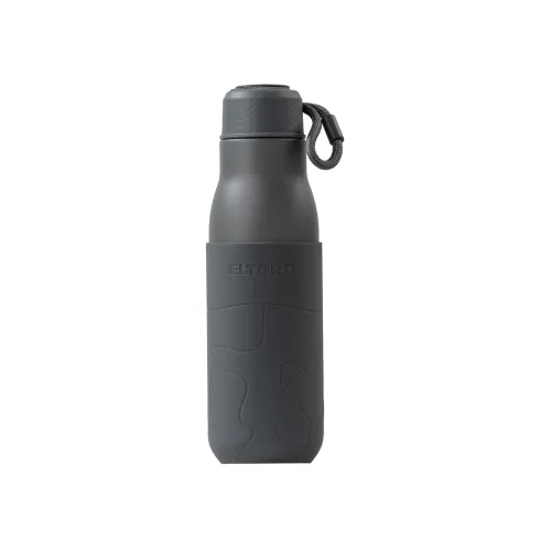 Eltoro Stainless Steel Bottle 500ml Gray With Gray Sleeve - Grey