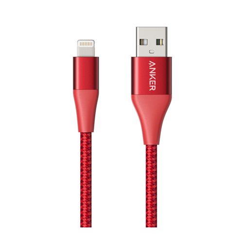 T.A ANKER POWERLINE+II LIGHTING CABLE-0.9MTR-RED