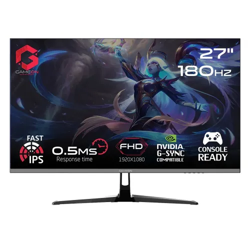 Gameon Gops27180ips 27" Fhd, 180hz, 0.5ms Fast Ips Gaming Monitor (Support Ps5)