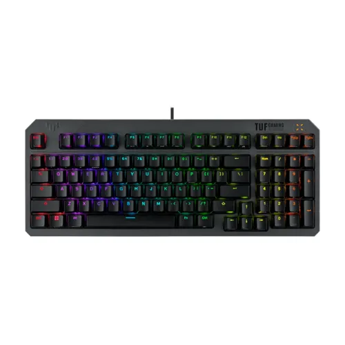 Asus Tuf K3 Gen Ii Wired Gaming Keyboard Red Switch Linear & Smooth (Arabic) - Black