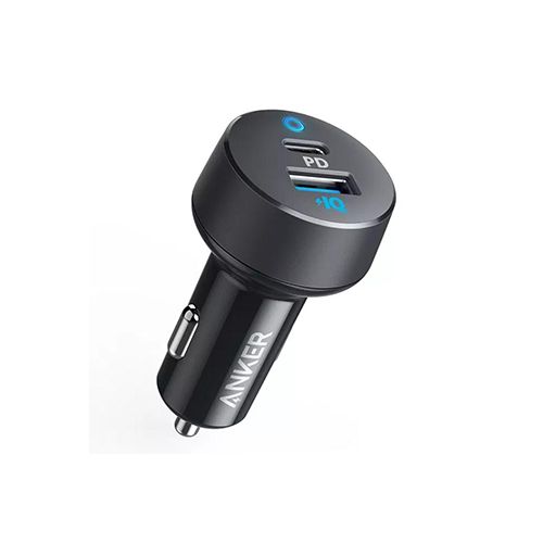 T.A ANKER POWER DRIVE PD+2 2-PORT CAR CHARGER (33W) - BLACK fast charging