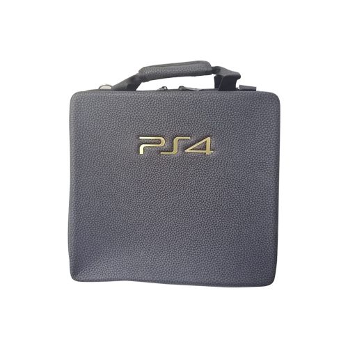 PS4 slim CONSOLE LEATHER BAG - CARBON BLACK