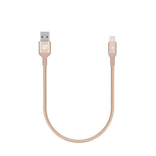 MOMAX ELITE LINK LIGHTING TO USB CABLE 0.3M-GOLD