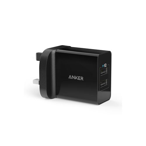 Anker 24W 2-Port USB Charger - Black