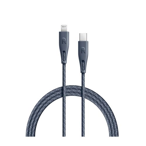 RAVPOWER USB-C CABLE WITH LIGHTINING CONNECTOR 1.2M - NYLON GREY