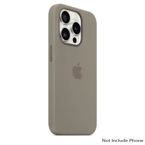 Apple Iphone 15 Pro 6.1 Inch Silicone Case With Magsafe - Clay