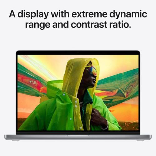 Apple MacBook Pro (16-inch, Apple M1 Pro chip with 10‑core CPU and 16‑core GPU, 16GB RAM, 512GB SSD) English Keyboard - Space Gray