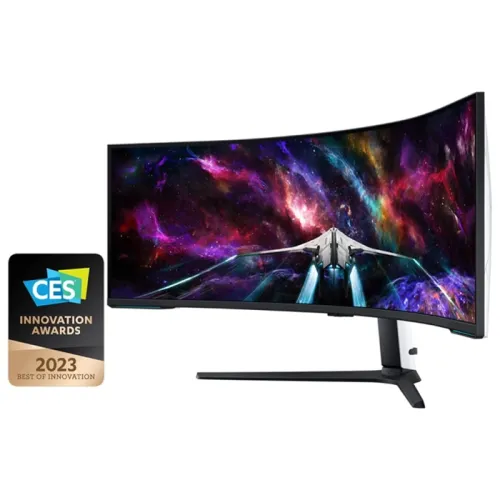 Samsung 57 Inch Odyssey Neo G9 G95nc Dual Uhd Curved Gaming Monitor 240hz Refresh Rate 1ms(Gtg) Response Time - White