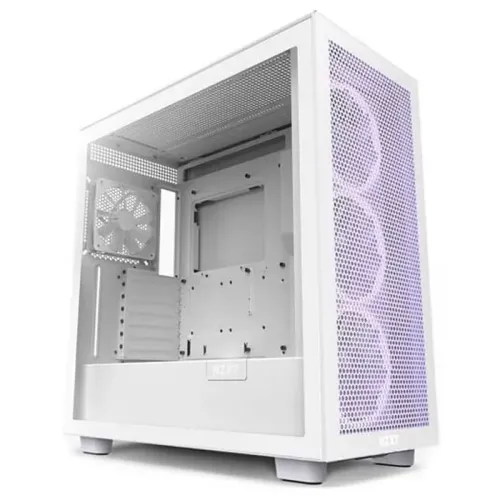 NZXT H7 Flow RGB Edition ATX Mid Tower Case - White (2023) - CM-H71FW-R1