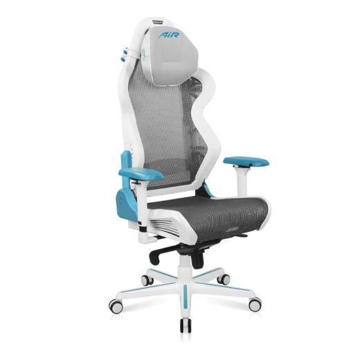 DXRacer Air Series Gaming Chair - White/Cyan