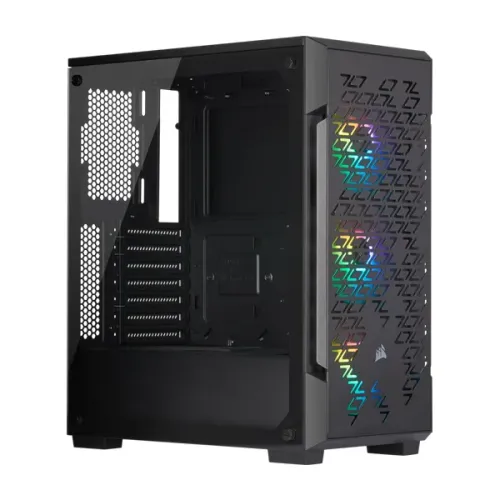 Corsair iCUE 220T RGB Airflow Tempered Glass Mid-Tower Smart Case — Black